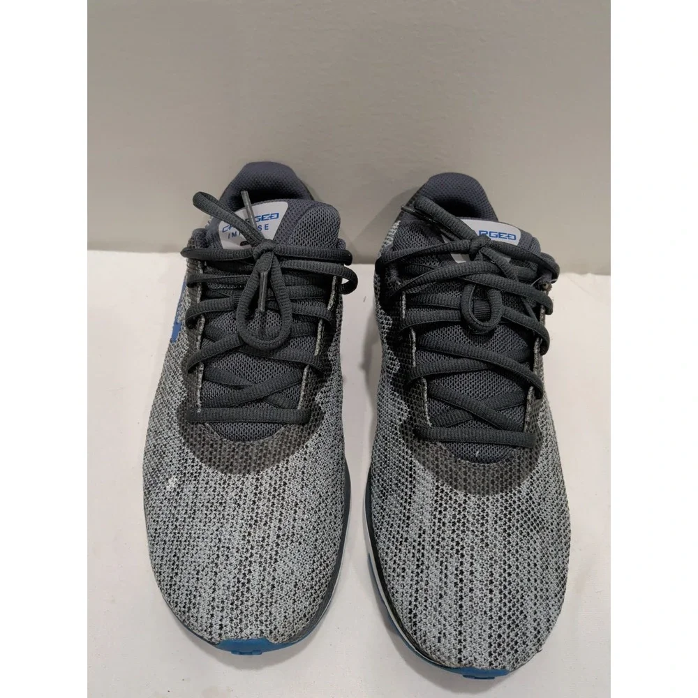 Under Armour Charged Impulse Men's Sneakers Athletic Shoes Gray Blue White 8.5